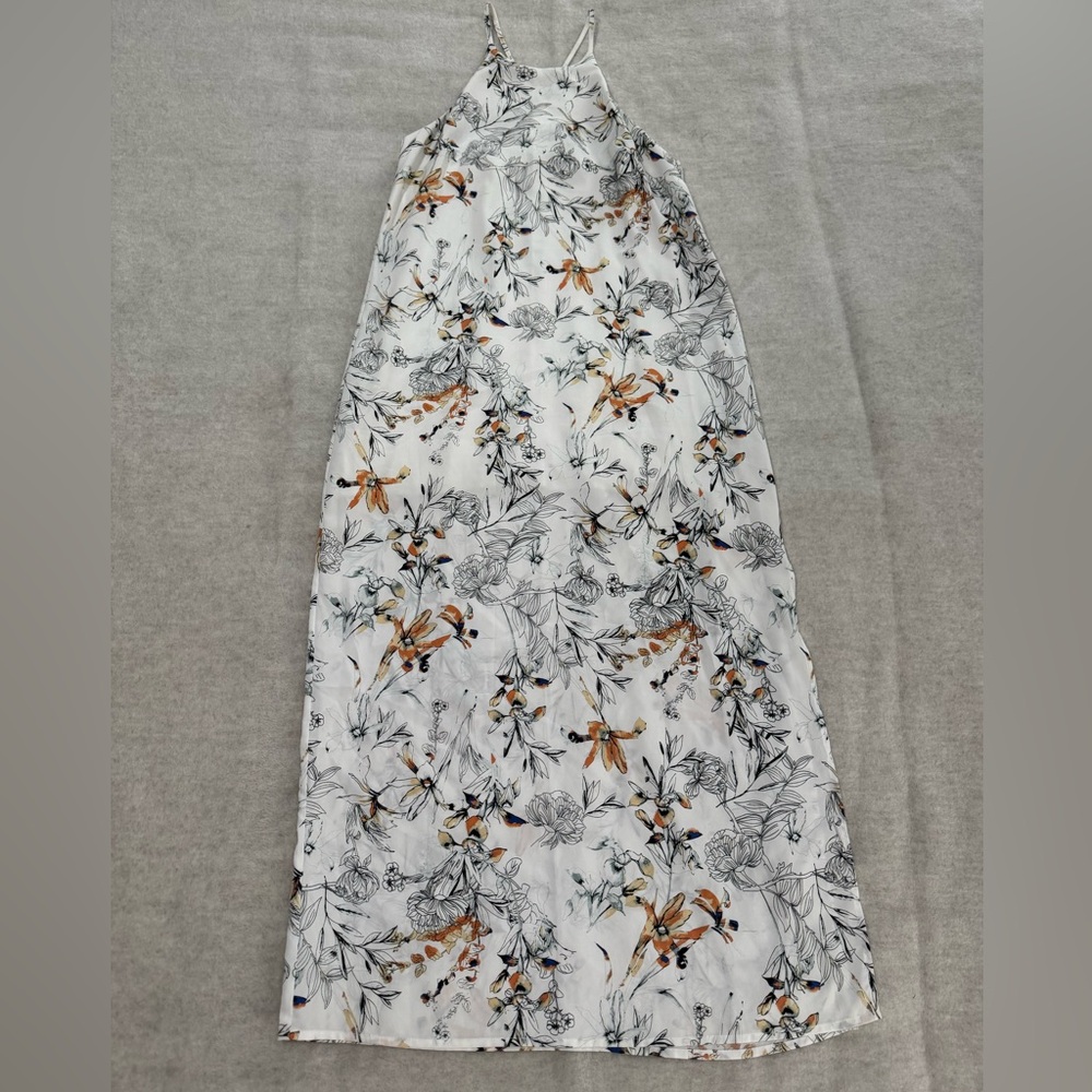 Aqua floral dress
